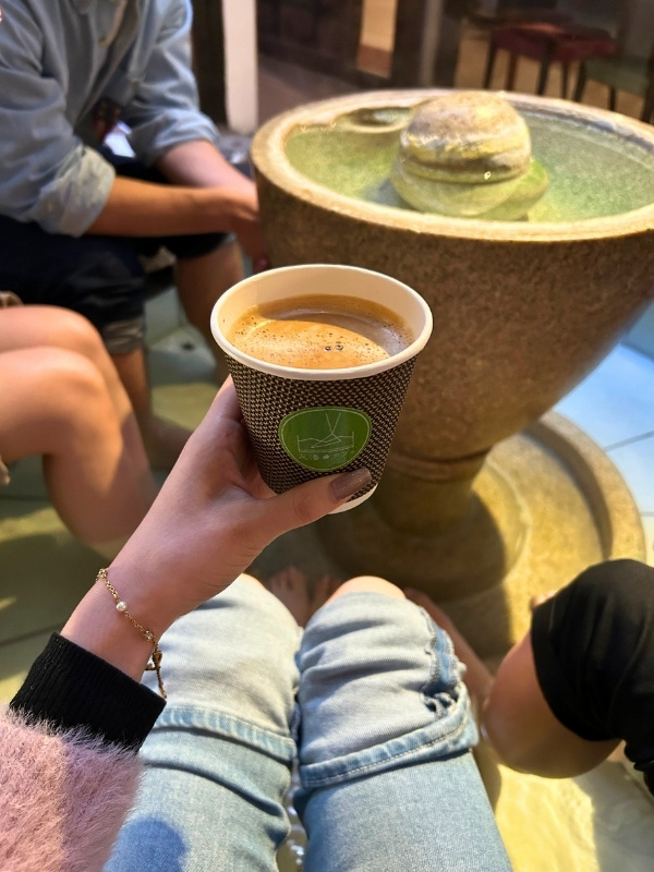 足湯カフェの写真