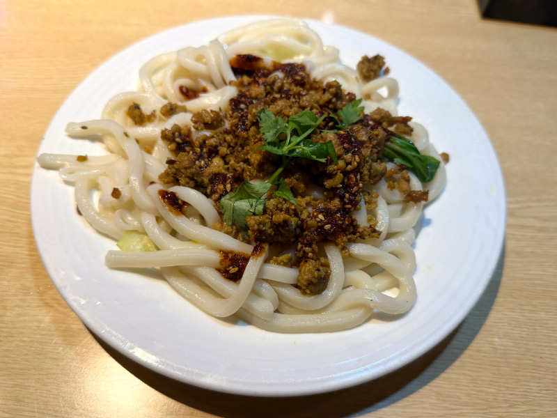 太めのキーマめん