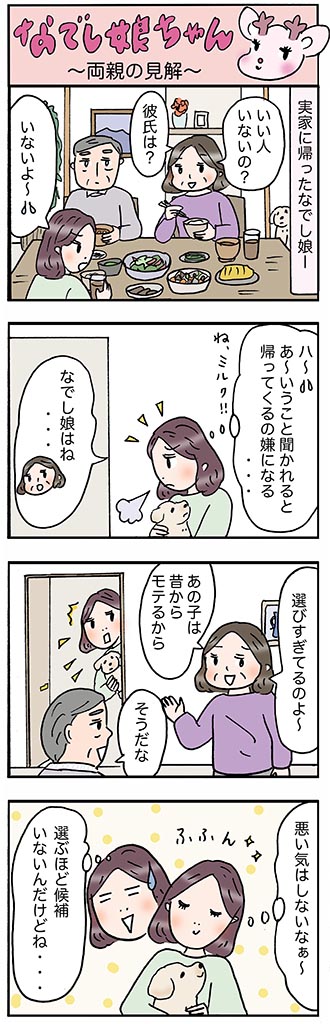OLあるある漫画「両親の見解」