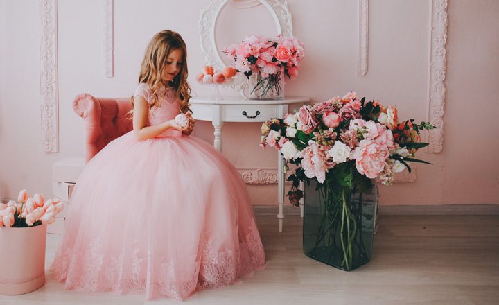 ピンク ドレス