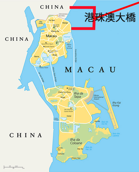 マカオ地図
