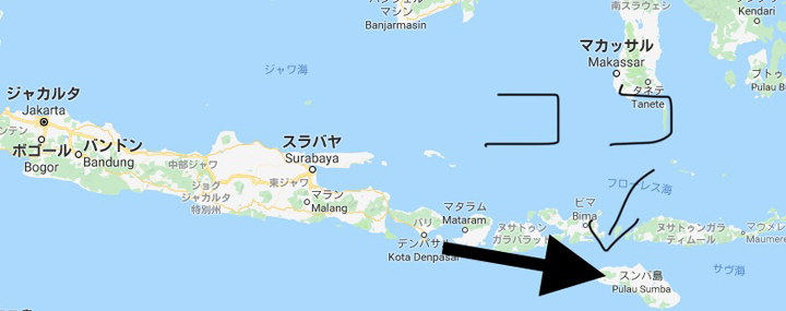 スンバ島 地図